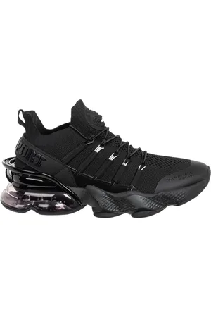 Philipp Plein Sko, Herre, Sort, 39 EU, Polyester, Gen.X.04 Sneakers, Ensfarvet Mønster, Snørelukning