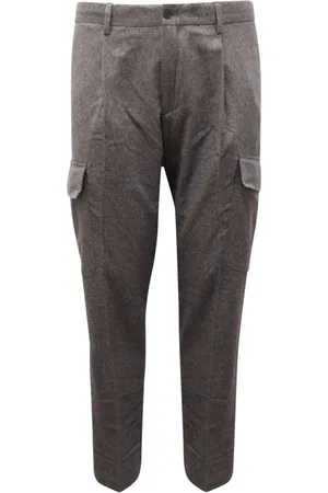 Briglia 1949 Bukser, Herre, Grå, 2XL, Cashmere, Cashmere cargo bukser i grå