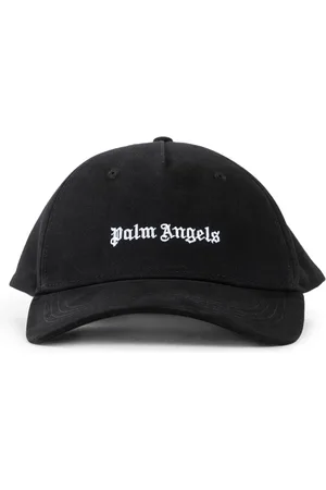 Palm Angels Tilbehør, Herre, Sort, ONE SIZE, Sort Logo Kasket Snapback Lukning