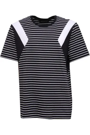 Neil Barrett Top, Herre, Blå, XL, Uld, Slim Fit Mørk og Hvid Skjorte