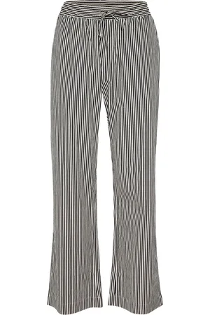 Saint Tropez Bukser, Dame, Blå, 2XL, Uld, Stribede elastikbukser Ice Nightsky