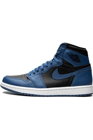 Jordan Sko, Herre, Blå, 40 1/2 EU, Uld, Mørk Marina Blå Retro High Sneakers
