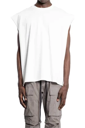 THOM KROM Top, Herre, Hvid, XL, Bomuld, Hvid Bomuld Tank Top