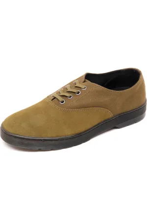 Dr. Martens Sko, Herre, Grøn, 42 EU, Uld, Canvas Oxford Sko i Grøn
