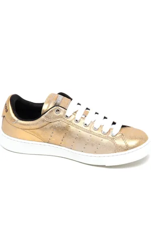Dsquared2 Sko, Dame, Gul, 36 1/2 EU, Uld, Vintage effekt sneaker Santa Monica