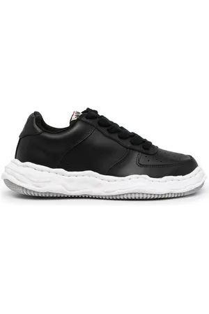 MIHARA YASUHIRO Sko, Herre, Sort, 42 EU, Læder, Original Læder Low-Top Sneaker