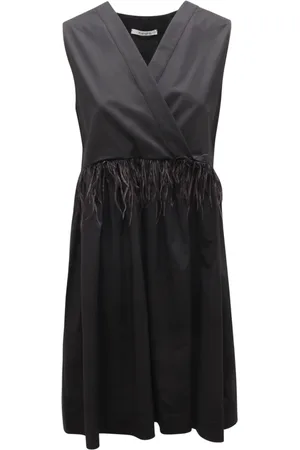KANGRA CASHMERE Kjole, Dame, Sort, S, Elegant Italiensk Kjole Model 8937