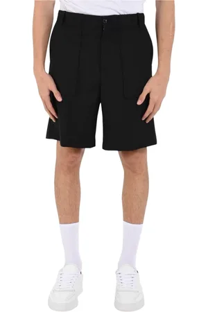 Mauro Grifoni Shorts, Herre, Sort, 2XL, Uld, Fresco Lana Bermuda Shorts