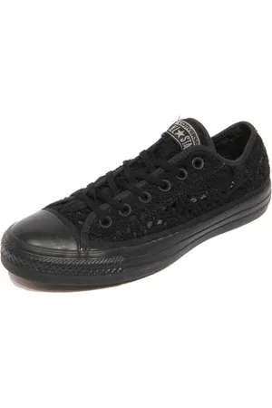 Converse Sko, Dame, Sort, 38 EU, Perforeret hæklet sko, stil 549312C