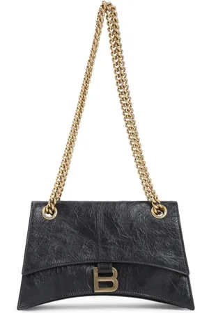 Balenciaga Taske, Dame, Sort, ONE SIZE, Uld, Sort Crush Chain Taske