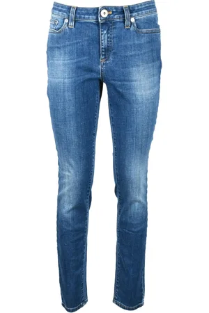 ELEVENTY Jeans, Dame, Blå, M, Bomuld, Slim-fit Jeans