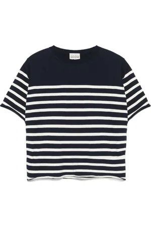 SEMICOUTURE Top, Dame, Blå, M, Blå Sweater med Broderet Logo