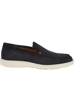 santoni Sko, Herre, Blå, 43 1/2 EU, Uld, Stilfulde Botanist Sneakers