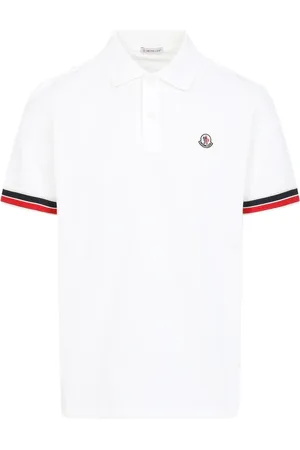 Moncler Top, Herre, Hvid, S, Klassisk Polo Skjorte til Mænd