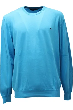 HARMONT&BLAINE Sweathshirts & Hoodies, Herre, Blå, 3XL, Bomuld, 6729Ae trøje i turkis bomuld