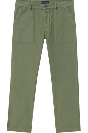 Brooks Brothers Bukser, Herre, Grøn, W34, Bomuld, Bomuld Gabardine Træthed Chino