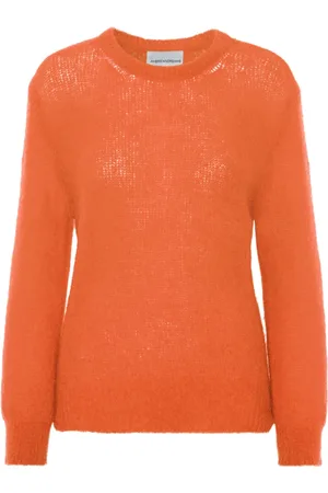 American Dreams Strik, Dame, , ONE SIZE, Uld, Oversized Strik Pullover Brændt