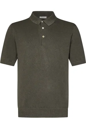 Boglioli Top, Herre, Grøn, XL, Bomuld, Grøn Honningkage Polo Skjorte Afslappet Stil
