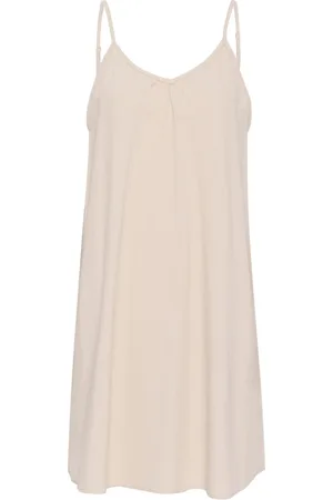 Saint Tropez Kjole, Dame, , S, Bomuld, Justerbar Stropløs Kjole Plaza Taupe