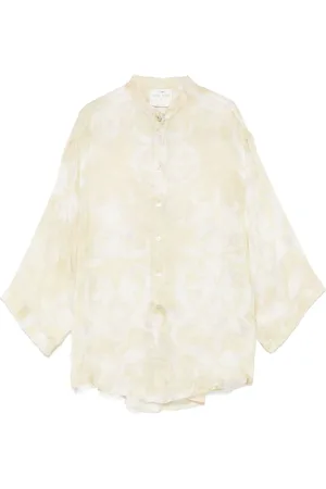 FORTE FORTE Bluser & Skjorter, Dame, , S, Linned, Linned Silke Skjorte Elegant Stil