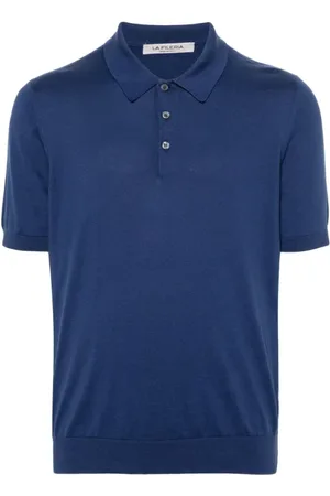 LA FILERIA Top, Herre, Blå, M, Bomuld, Polo Bluser