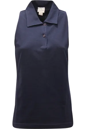 Trussardi Top, Dame, Blå, L, Ærmeløs Polo Skjorte Blå Nat