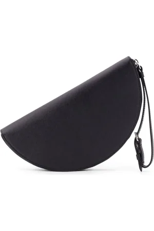 Maison Margiela Taske, Herre, Sort, ONE SIZE, Læder, Sort Læder Lynlås Pung