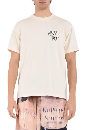 KIDSUPER STUDIOS Top, Herre, , M, Bomuld, Bomuld T-shirt med Trykt Frontlogo
