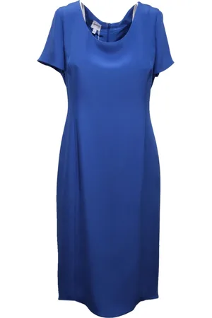 Emporio Armani Kjole, Dame, Blå, M, Uld, Klassisk Tunika Kjole Kollektion
