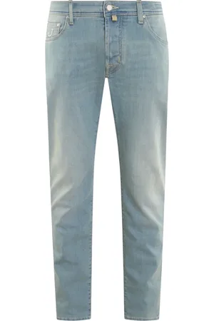 Jacob Cohen Jeans, Herre, Blå, W32, Uld, Slim Fit 5 Lommebukser