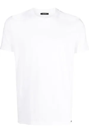Tom Ford Top, Herre, Hvid, S, Crewneck T-Shirt