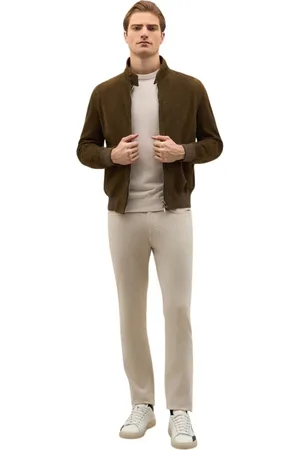 Boglioli Jakke, Herre, Brun, L, Suede, Suede Bomber