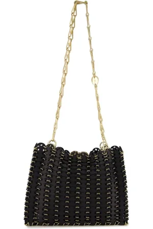 Paco rabanne Taske, Dame, Sort, ONE SIZE, Uld, Sort og Guld Skuldertaske
