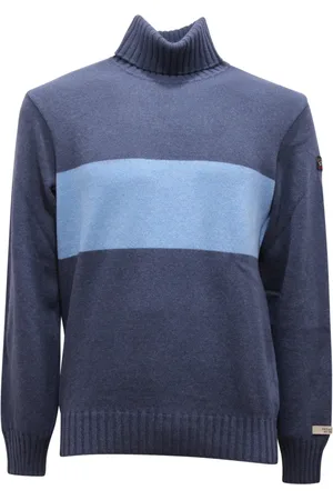 Paul & Shark Strik, Herre, Blå, XL, Uld, Uld Turtleneck Sweater