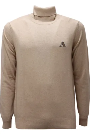 Aquascutum Strik, Herre, , 2XL, Turtleneck Viscose/Wool Sweater