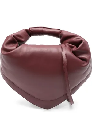 Federico Cina Taske, Dame, Rød, ONE SIZE, Uld, Rød Bordeaux Top Håndtag Skuldertaske