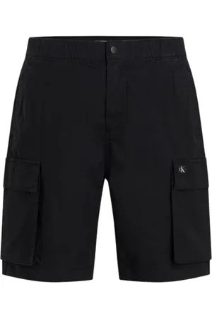 Calvin Klein Shorts, Herre, Sort, W33, Uld, Bermuda Shorts med lige snit