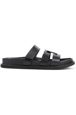Tory Burch Sko, Dame, Sort, 36 EU, Læder, Sort Læder Sandaler Elegant Chic Look