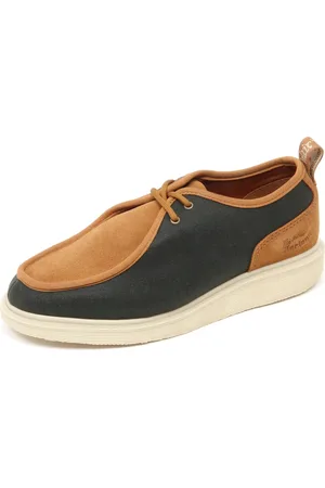 Dr. Martens Sko, Dame, Brun, 37 EU, Læder, Grøn lædersko med ruskind