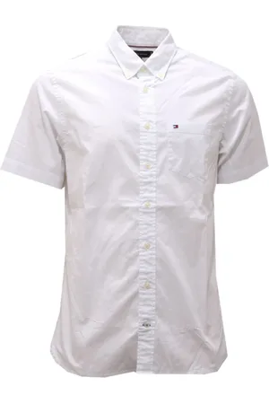 Tommy Hilfiger Skjorte, Herre, Hvid, S, Bomuld, Hvid Bomuldsskjorte Regular Fit Moderne Krave