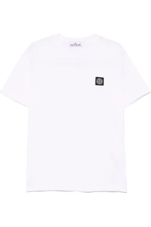 Stone Island Top, Herre, Hvid, L, Bomuld, T-Shirt & Polo
