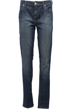 Lacoste Jeans, Dame, Blå, W26, Denim, Slim Fit Vintage Denim Jeans