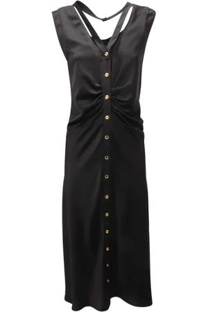Pinko Kjole, Dame, Sort, S, Satin, Satin Kjole Acheloo Sort