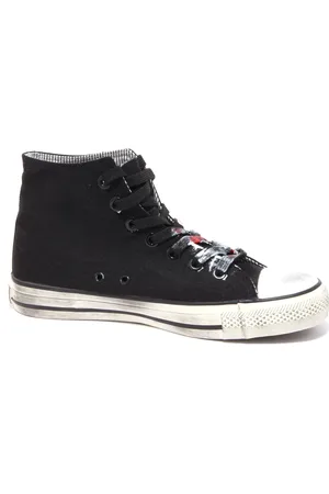 2STAR Sko, Dame, Sort, 39 EU, Vintage Love Canvas Sneakers Unisex
