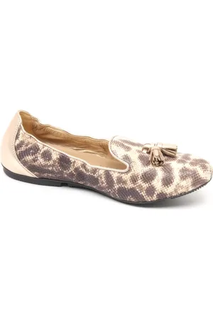 Hogan Sko, Dame, Flerfarvet, 35 EU, Uld, Guld Ballerina Wrap Sko Display Model
