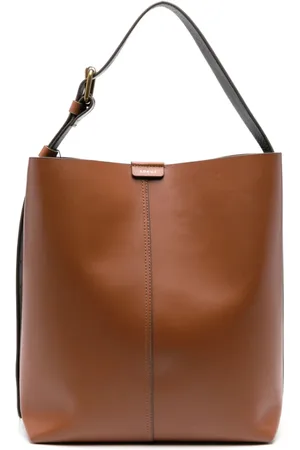 Soeur Taske, Dame, Brun, ONE SIZE, Uld, Karamelbrun Skuldertaske med Logo