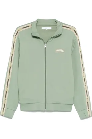 Maison Kitsuné Jakke, Herre, Grøn, L, Salviegrøn Lynlås Jakke