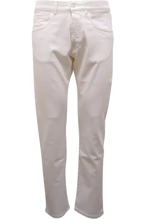 Nine In The Morning Jeans, Herre, Hvid, W33, Denim, Denim Bukser Made in Italy