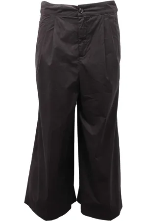 Woolrich Bukser, Dame, Sort, M, Bomuld, Bred Ben Sort Bomuld Palazzo Bukser