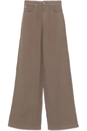 Emporio Armani Jeans, Dame, Brun, W31, Brun Jeans med Klassisk Stil